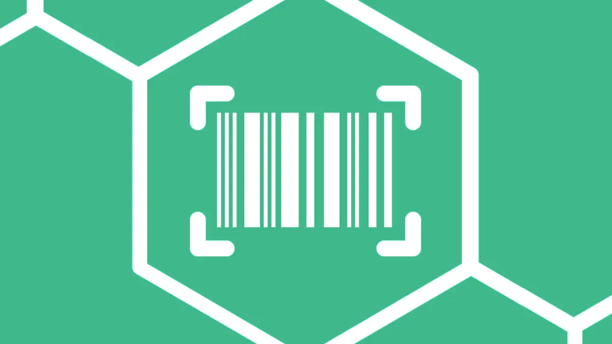 Illustration eines Barcodes als Logo der App Scan4Chem