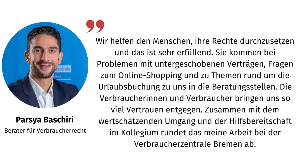 Zitat und Bild von Parsya Baschiri