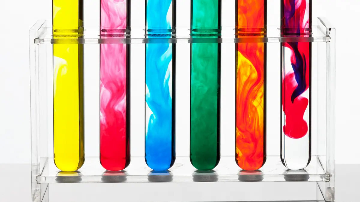 Bunte Reagenzgläser