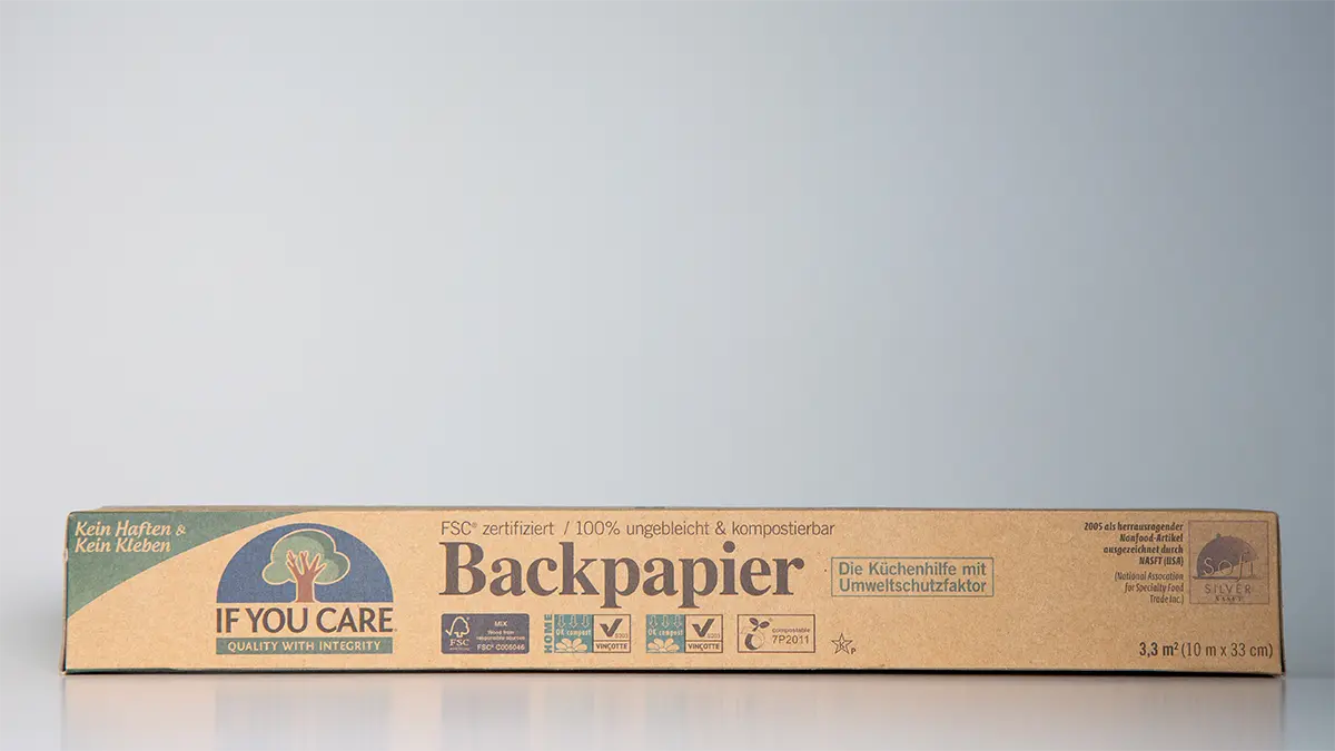 Verpackung Backpapier