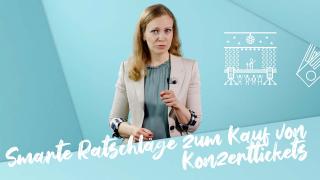 Frau erklärt zu Tickets und Events