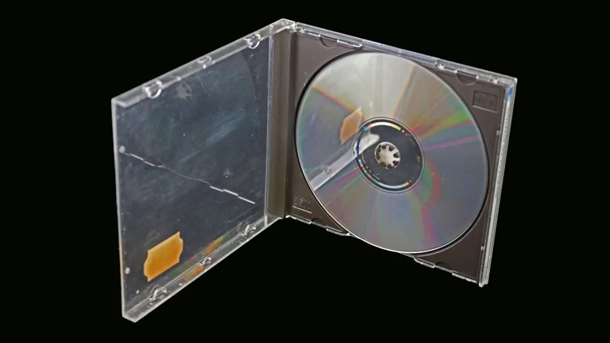 Offenen CD-Hülle mit CD