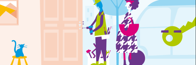 Infothek Illustration Schlüsseldienst Notdienst Giulia Cappello VZB