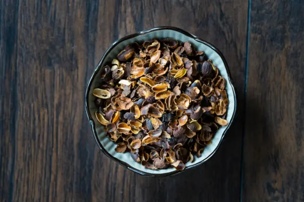 Cascara in einer Schüssel