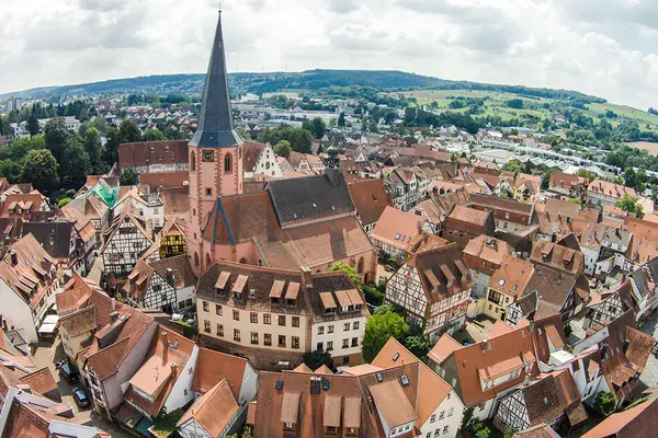 Michelstadt im Odenwald, Luftaufnahme