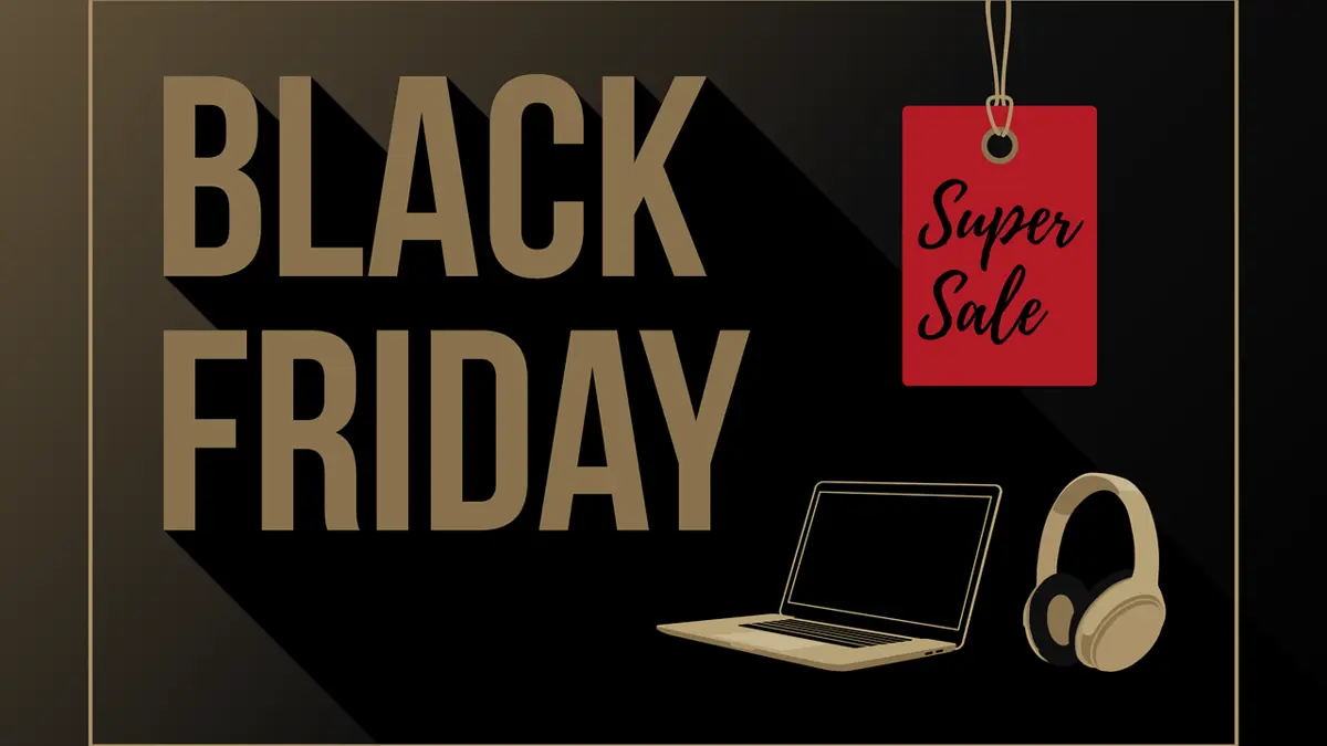 Gold auf Schwarz: Black Friday Super sale