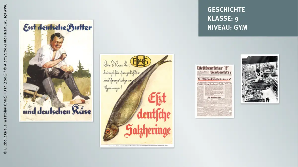 Teaserbild Titelblatt Unterrichtsmaterial_GESCHICHTE_Der_Verbraucher-in-der-NS-Volksgemeinschaft VB VZBW