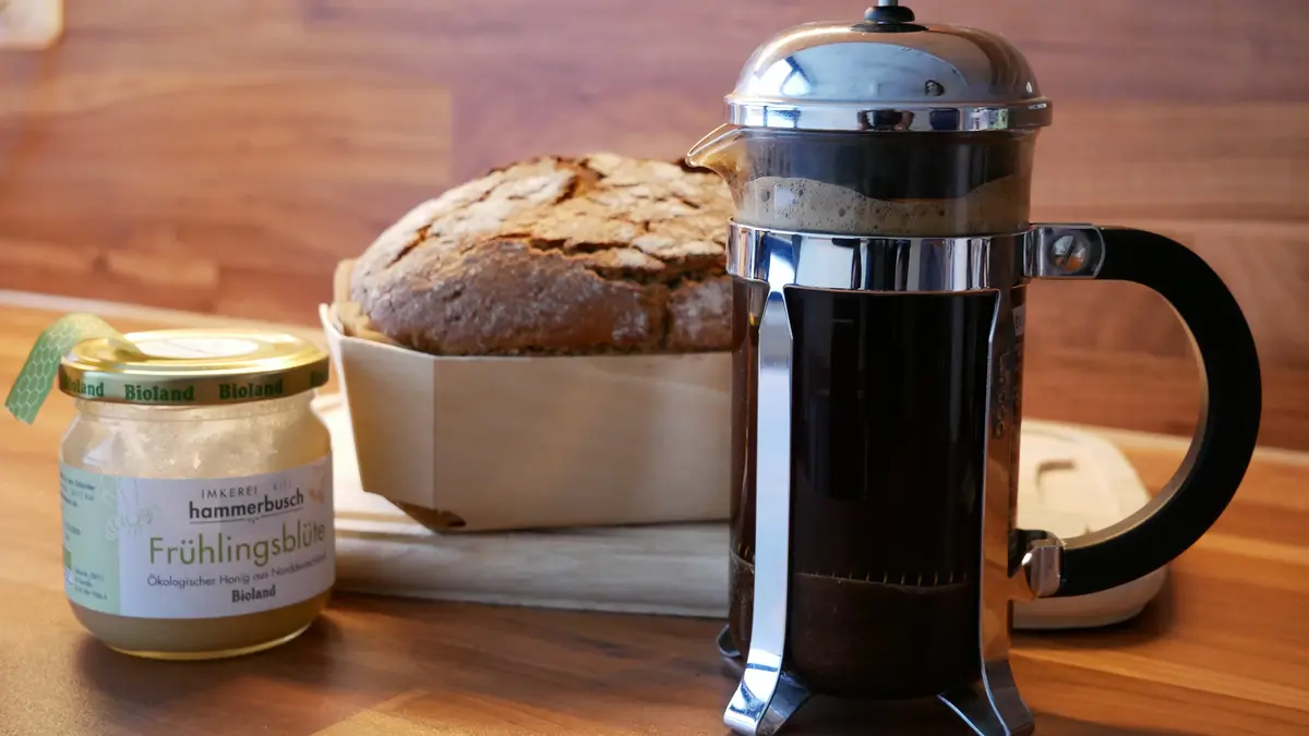 Kaffee, Brot und Honi