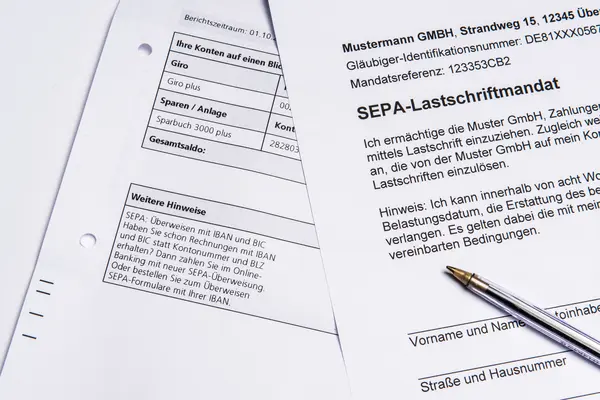 Dokument zur Erteilung eines SEPA-Lastschriftmandats