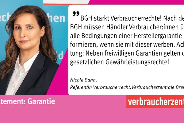 Nicole Bahn, Leiterin Verbraucherrecht Verbraucherzentrale Bremen