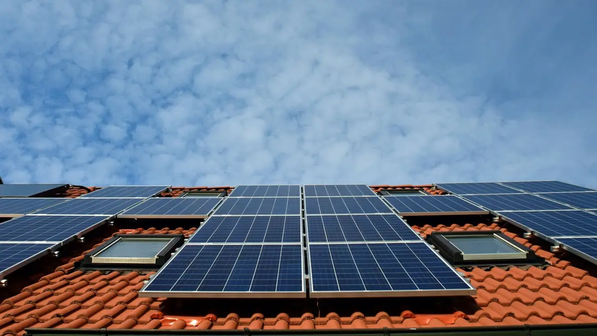 Solaranlage auf Fach