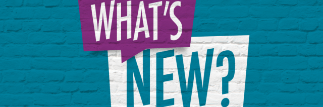 In Sprechblasen stehen die Worte "What's New?"