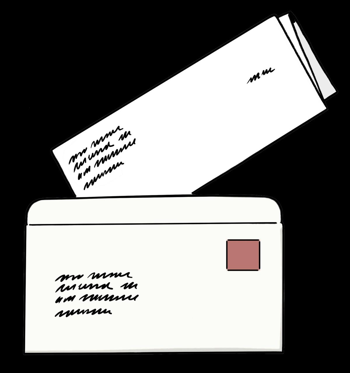 Briefumschlag mit Brief