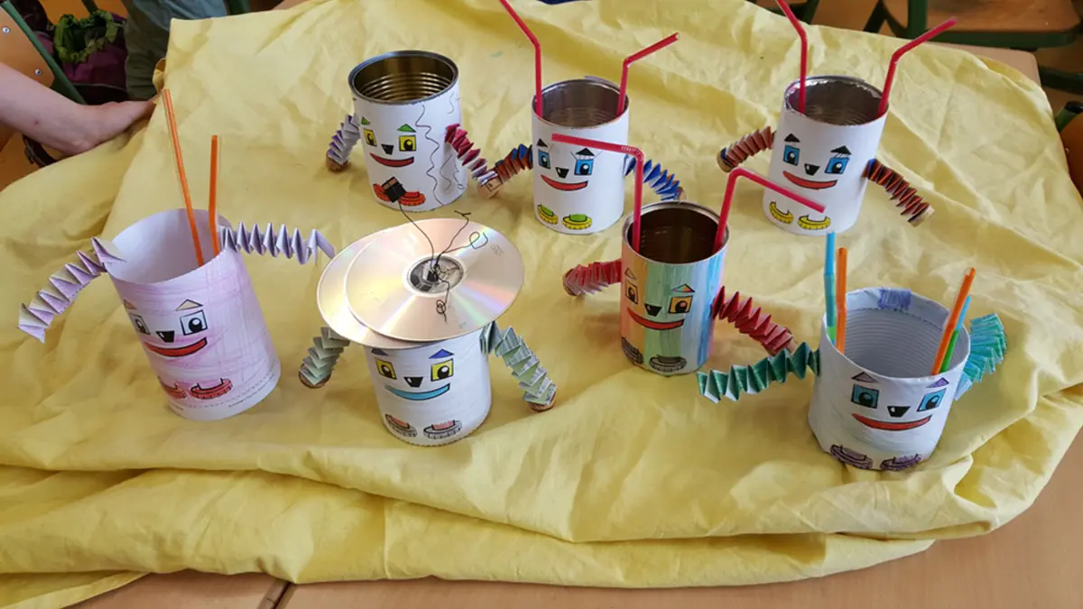 Bastelergebnisse aus dem Workshop