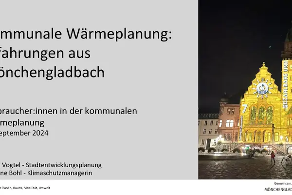 Kommunale Wärmeplanung Stadtverwaltung Mönchengladbach 2024