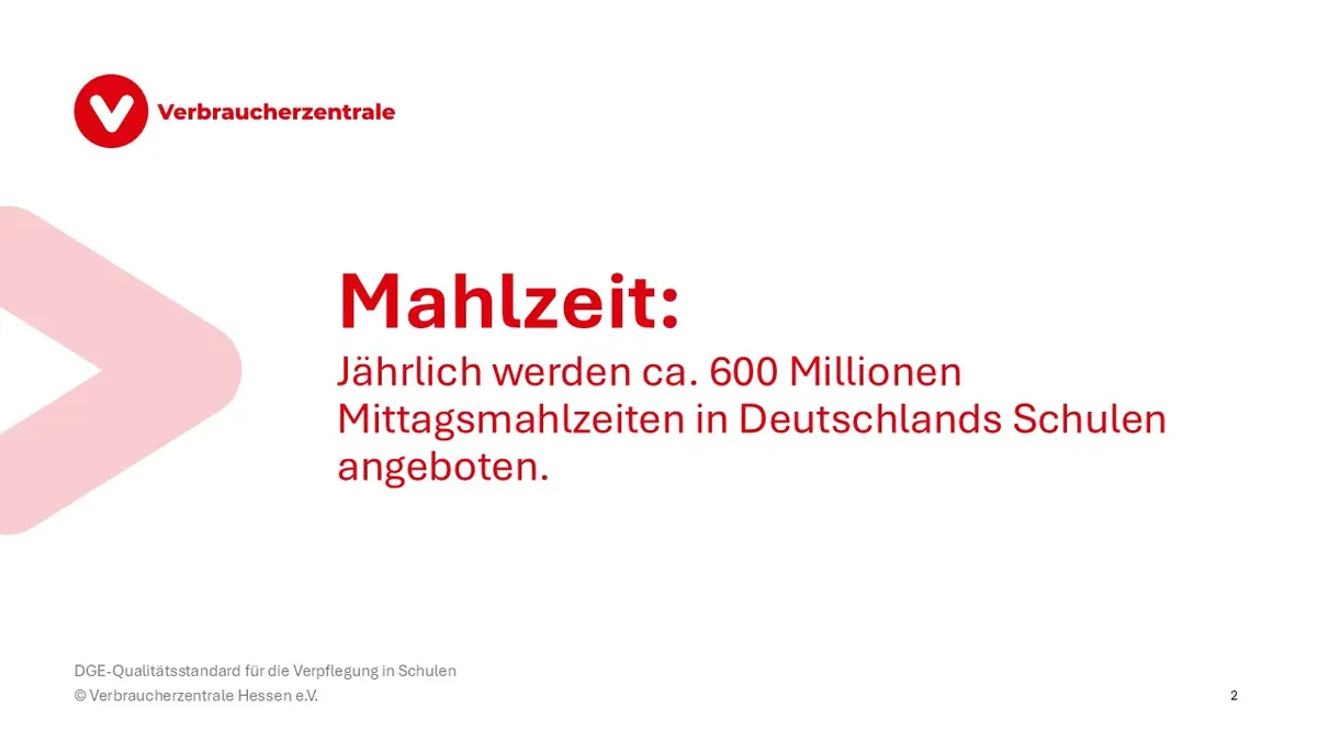 Mahlzeit: Jährlich werden ca. 600 Millionen Mittagsmahlzeiten in Deutschlands Schulen angeboten.