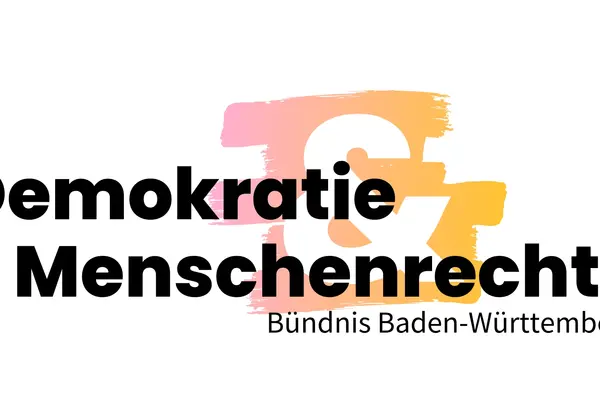 Logo des Bündnisses Demokratie und Menschenrechte in Baden-Württemberg