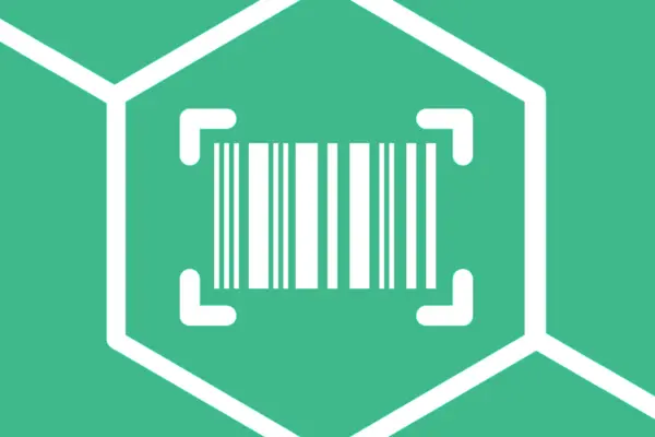 Illustration eines Barcodes als Logo der App Scan4Chem