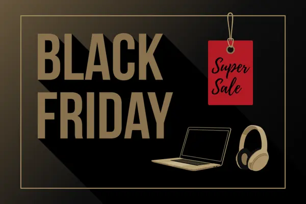 Gold auf Schwarz: Black Friday Super sale