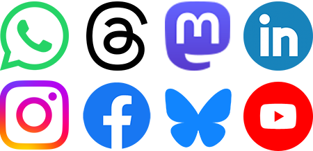 Logos verschiedener Social-Media-Kanäle