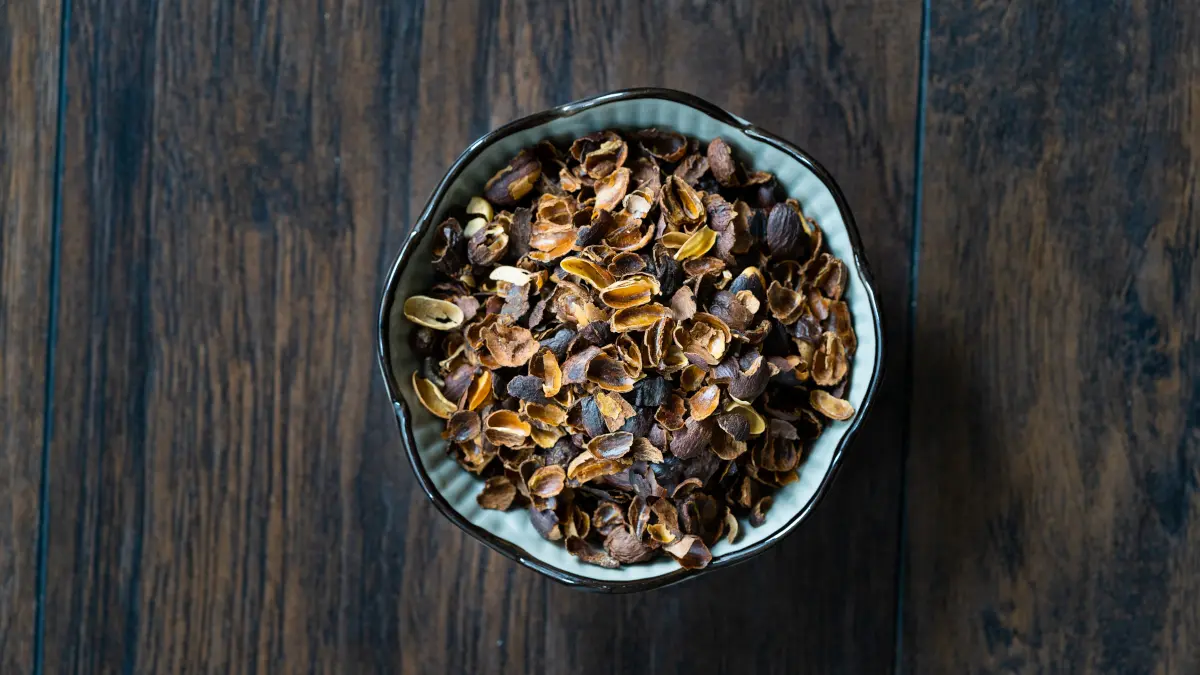 Cascara in einer Schüssel