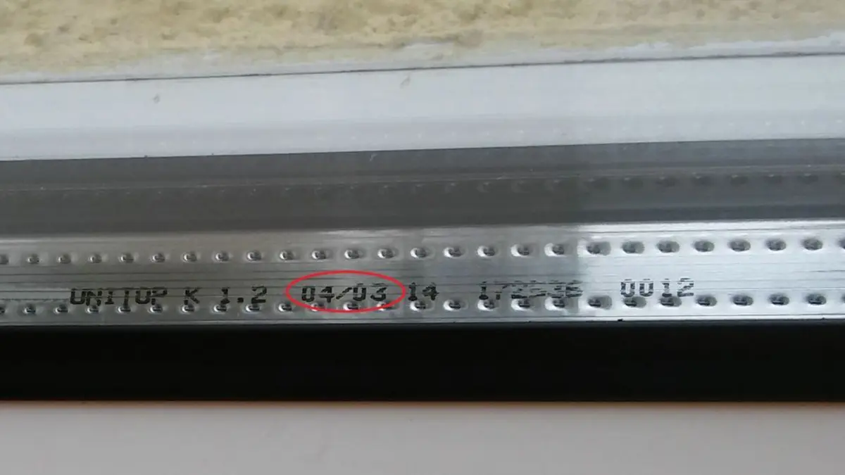 Fensterrahmen mit Nummer