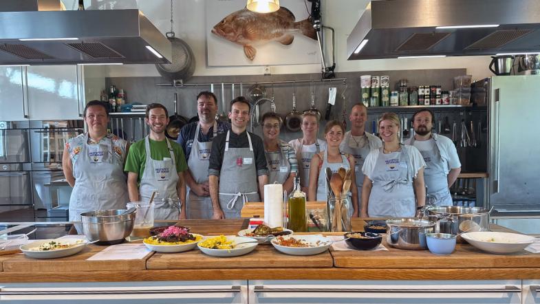 Gruppenbild: Die Teilnehmenden und Patrick Wodni