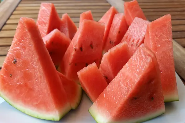 Wassermelone in geschnittenen Stücken