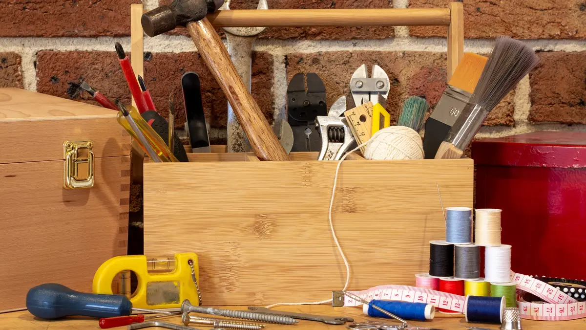 Werkzeugkasten für DIY-Projekte und Upcycling