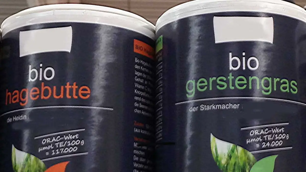 ORAC-Wert, Bezeichnung auf den Produkten