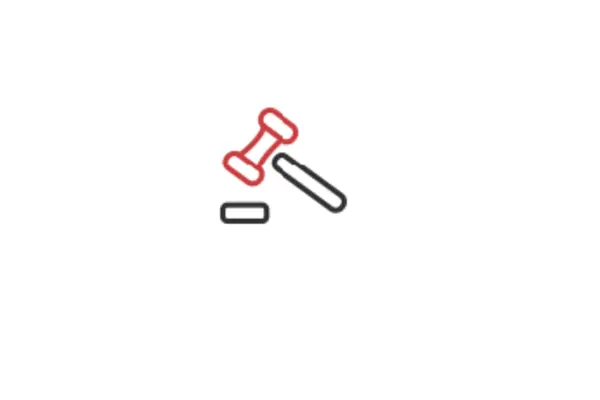 Icon weiß rot Service Urteile