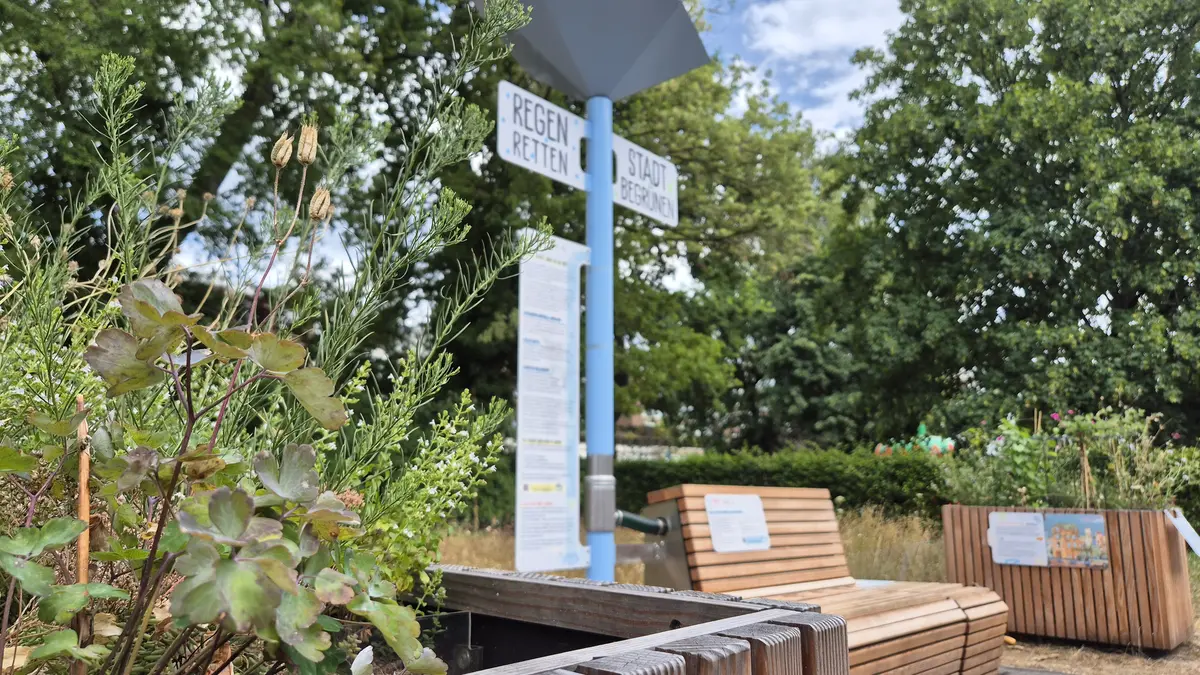 Interaktive Ausstellung "Regen retten - Stadt begrünen"