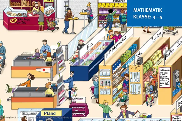Supermarktwimmelbild 