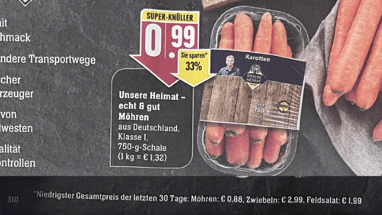 Edeka Prospekt Möhren Anzeige