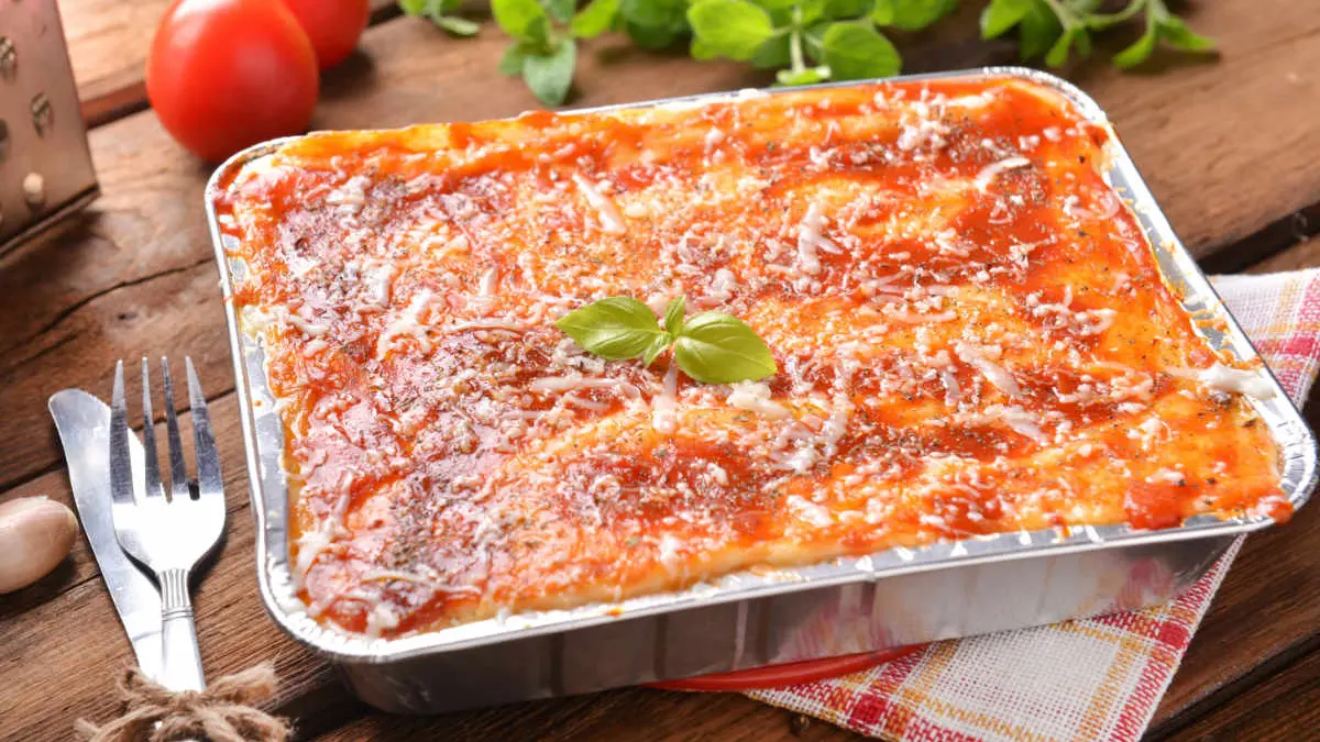 Lasagne in Alufolie
