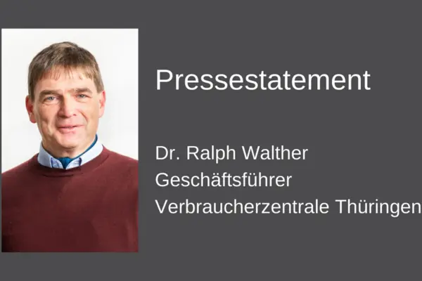Ralph Walther, Geschäftsführer der Verbraucherzentrale Thüringen 