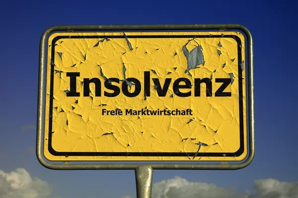 Insolvenz Schild