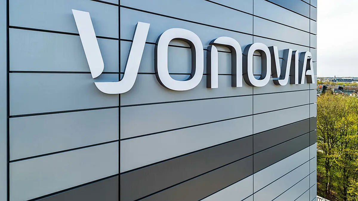 Vonovia-Logo an der Firmenzentrale in Bochum