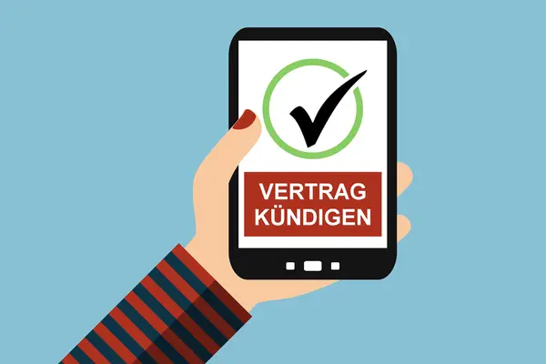Jetzt kündigen Button auf Smartphone