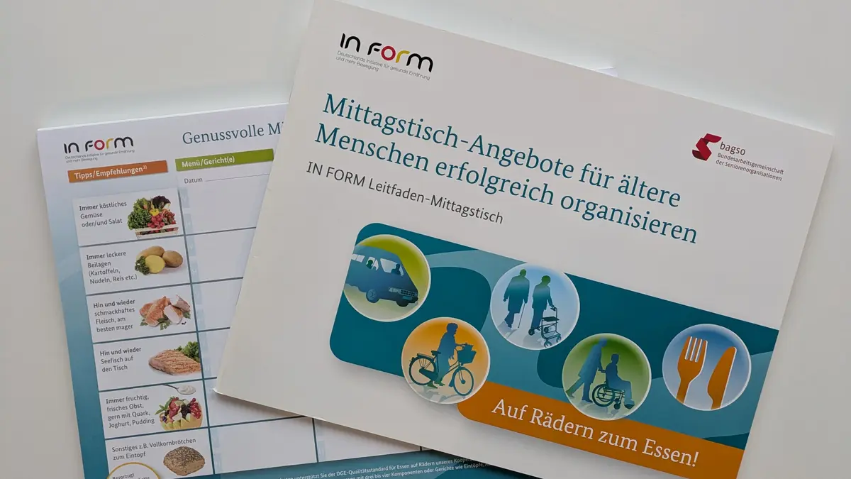 Materialien Mittagstische von der BAGSO - Bundesarbeitsgemeinschaft der Seniorenorganisationen