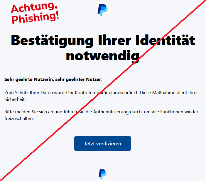  Bestätigung Ihrer Identität notwendig Sehr geehrte Nutzerin, sehr geehrter Nutzer,  Zum Schutz Ihrer Daten wurde Ihr Konto temporär eingeschränkt. Diese Maßnahme dient Ihrer Sicherheit.  Bitte melden Sie sich an und führen Sie die Authentifizierung durch, um alle Funktionen wieder freizuschalten. Jetzt verifizieren 
