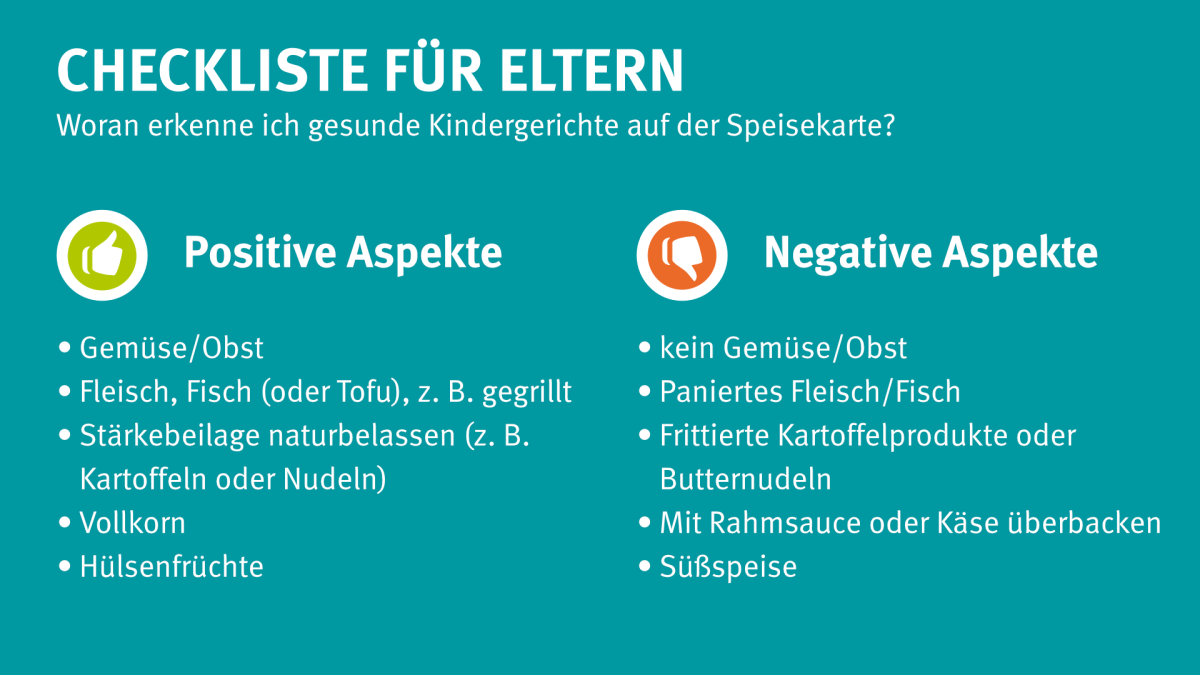 Positive und negative Aspekte von Kindergerichten