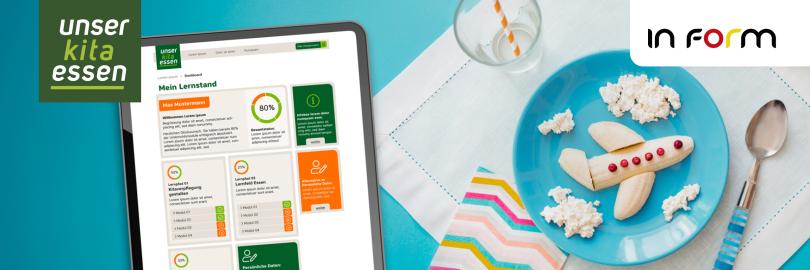 Interaktive Lernplattform zur Kitaverpflegung. Übersicht zum Lernstand.