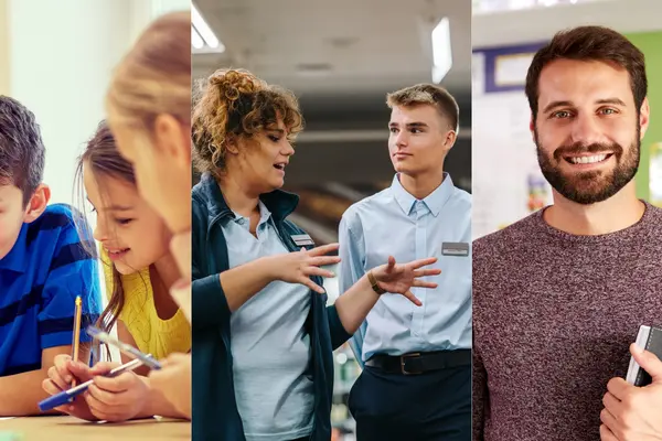 Fotocollage Schüler*innen/Azubis/Lehrer*innen