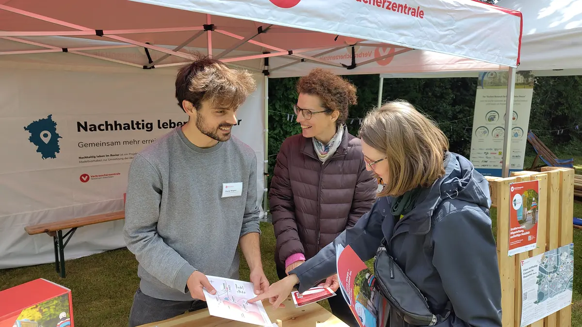 Aktionsstand auf der TU Hambach