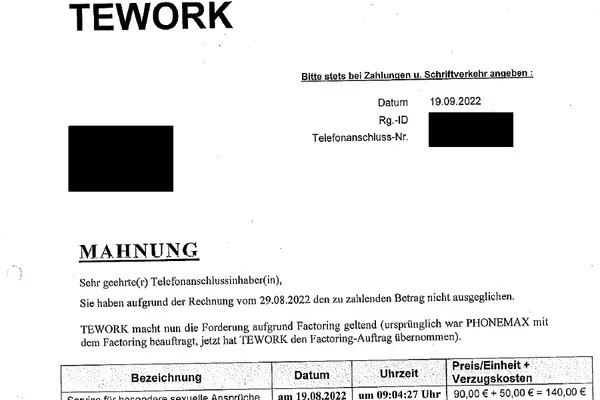 Anschreiben Inkasso