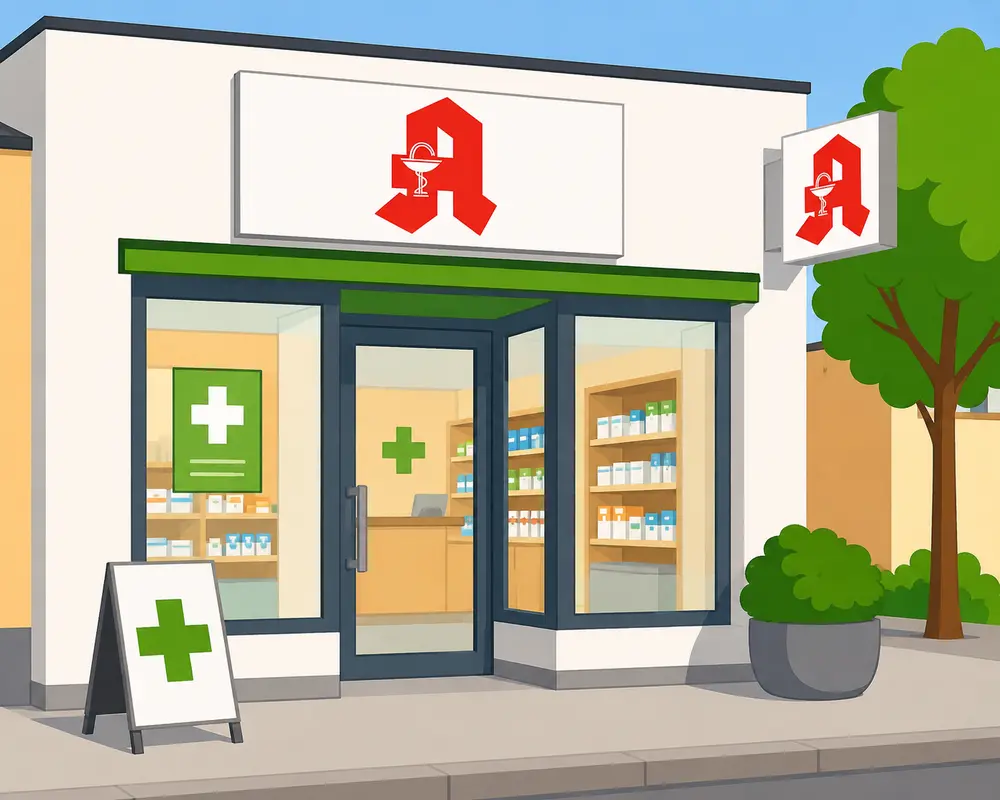 für leichte Sprache: Apotheke von außen