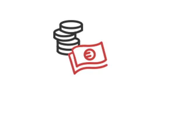 Icon weiß: Geld & Versicherungen