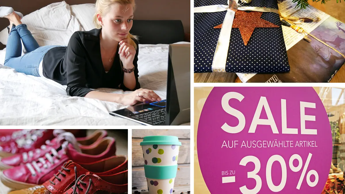 Bildcollage Onlineshopping