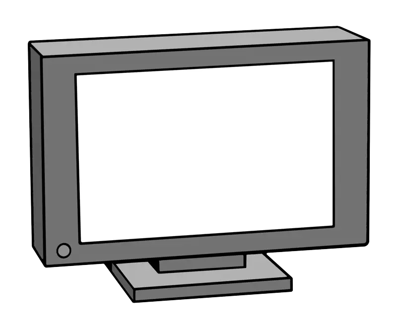 Ein Fernseher (Zeichnung)